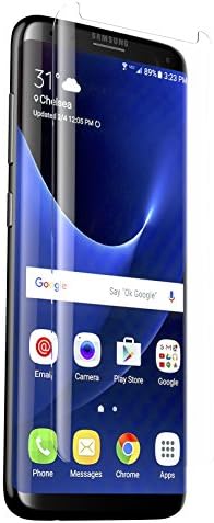 ZAGG Glass Curve Screen Protector for Samsung Galaxy S8 Plus – Case-Friendly Coverage for Curved Screen Devices – Oil-Resistant Nano Coating – Scratch-Resistant Tempered Glass