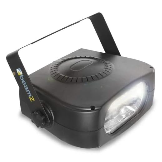BeamZ BS150 - Stroboskop Blitzer, Strobo Disco Licht, Blitzlicht, Flashlight, Strobe Effektlampe, Disco Lichteffekt, weiße Lichtblitze, LED Blitz, Disco Beleuchtung Effekt Lichter - Schwarz