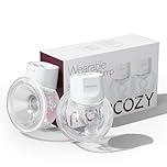 Momcozy Breast Pump S12 Pro Hands-Free, Wearable & Wireless Pump with Soft Double-Sealed Flange, 3 Modes & 9 Levels Double Electric Pump Portable, Smart Display, 24mm, 2 Pack, White