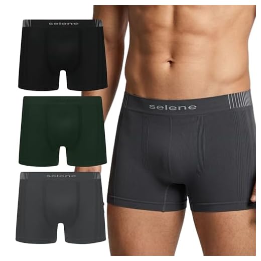 Kit 03 Cueca Boxer Sem Costura Selene Microfibra Box Masculina Adulto | Sortidos - 04 | M