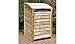 Produktbild Mülltonnenbox Holz 1er für 240 L  wetterfeste Mülltonnenverkleidung mit Deckel & Tür, Mülltonnenhaus/Abfalltonnenverkleidung, Bausatz 75x90x120 cm