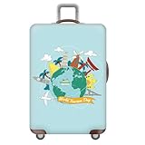 Fundas De Maletas Duradera para Hombre Y Mujer,Funda De Equipaje,Funda Maleta Estampada,Resistente Al Polvo,Resistente A ArañAzos Luggage Cover para Viajes Y Negocios (Color 4,M(22-24inch))