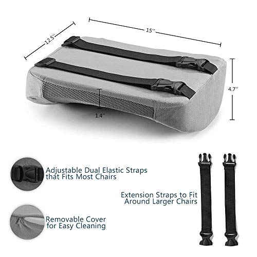 Comfilife Body Positioner, Gel Enhanced Seat Cushion & Lumbar Support Bundle - Rubber, Memory Foam, Office Chair & Car Seat Cushion For Back Pain & Sciatica Relief #TOP5