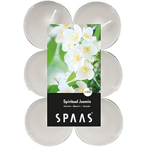 Spaas 12 Spiritual Jasmine Scented Tealights Cover
