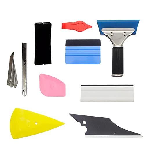 Pengzi 3 Pcs Kit de tonalidade da janela do veículo - Ferramenta Squeegee Aplicador Raspador Ferrame