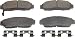 Wagner ThermoQuiet QC787 Ceramic Disc Pad Set With Installation Hardware, Front