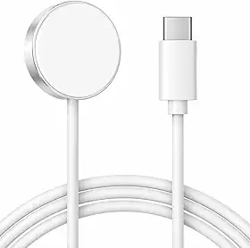 Carregador Magnético para Smartwatch 1 Metro USB-C Carregamento Rápido por Indução Compatível com Apple Watch