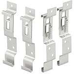 4 Pcs Stainless Steel Number Plate Clips,Trailer Number Plate Holder with Spring Clips, Rustproof Fixing Kit for Car, Caravan, Truck