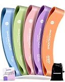 AMAZINGHOME 5 Set Resistance Bands, Macaron Color