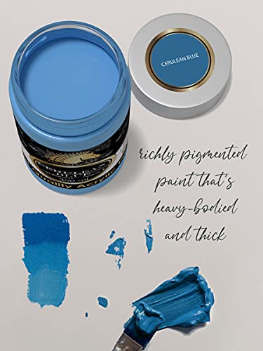 Myartscape Cerulean Blue Acrylic Paint - 300Ml Bottle (10Oz) - Artist Quality - Lightfast - Heavy Body - Vibrant Color - Great Tinting Strength - Professional Grade Paints #TOP2
