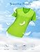 Opna V Neck T Shirts for Women, Athletic Short Sleeve Workout Top with UV Sun Protection, Quick Dry & Moisture Wicking Shirts for Women Gym Running Yoga Lime Shock