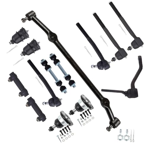 SCITOO 14pcs Front Suspension Kit Tie Rod End Adjusting Sleeve Sway Bar Ball Joint Center Link Idler Arm Fit 1978-1990 LeSabre 1978-1984 DeVille 1978-1996 Caprice 1978-1985 1994-1996 Impala