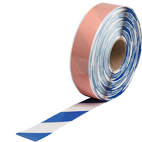 Toughstripe® Max Floor Marking Tape 2 in W X 100 Ft L Vinyl Blue/White