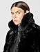[BLANKNYC] Women's Faux Fur Coat Outerwear, Black Noise, S