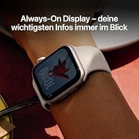 Apple Watch SE 3 GPS 40 mm Smartwatch mit Aluminiumgehäuse in Mitternacht und Sportarmband in Mitternacht (M/L). Fitness‑ und Schlaftracker, Herzfrequenzmesser, Always-On Display, Wasserschutz – Ansicht 4