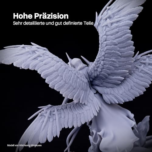 ELEGOO Wasser Waschbares ABS-Like Resin, Water Washable 3D Drucker Resin mit Hohe Haltbarkeit und Zähigkeit, Geringer Geruch, Breite Kompatibilität für MSLA/LCD/DLP 3D Drucker, 2000g Grau