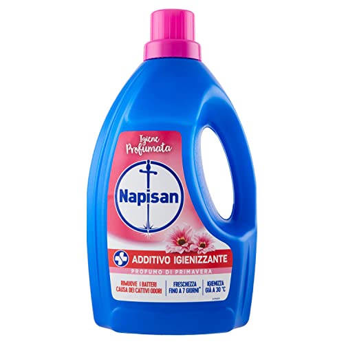 Napisan Additivo Igienizzante Lavatrice, Additivo Igienizzante Liquido Per Bucato, Profumo Di Primavera, Confezione Da 1.2 Litri - 1230 G
