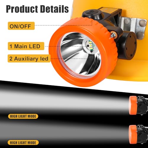 Linterna frontal LED ultrabrillante e impermeable con batería recargable Lokilo 7
