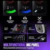 FIFINE Gaming Microphone Kit, XLR/USB Dynamic PC Microphone with Boom Arm for Podcast Recording, RGB Streaming Mic Set, Tap-to-Mute, Mix Control, Headphone Jack-AmpliGame AM8PROT