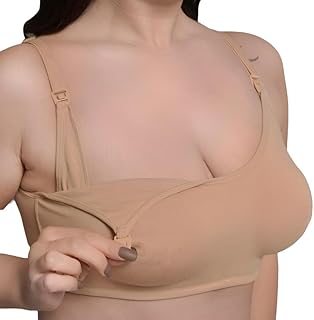 inner sense Organic Cotton Bamboo Feeding Bra for Women Full Coverage I Keyhole Back Design Nursing Bra for Women Without Padding I Wire Free Maternity Wear-picture-35