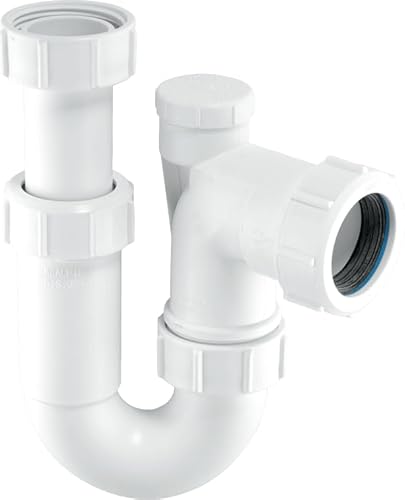 Image of McAlpine Adjustable Inlet Tubular Swivel Anti-Syphon P Trap MCALPINE-ASE10V