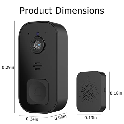 2023 Smart Wireless Video Doorbell Camera, Newest In 2023, Human Detection, Night Vision, Cloud Storage, Home Real Time Alarm, 2K Hd, Easy Installation #TOP7
