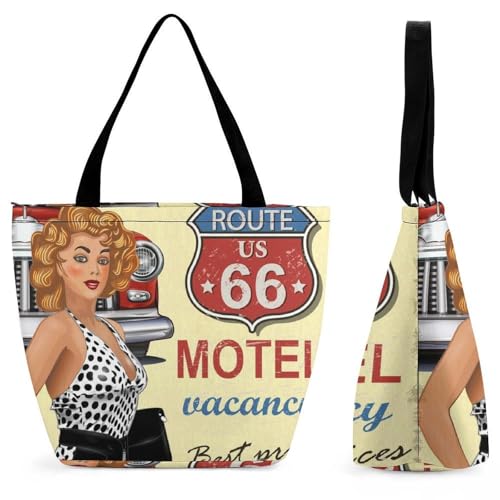 Sac à bandoulière pour femme vintage grand volume de voyage