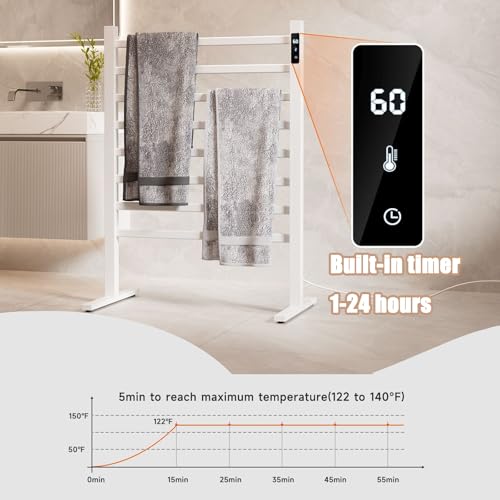 Calentador eléctrico de toallas para eliminar humedad en el baño 3