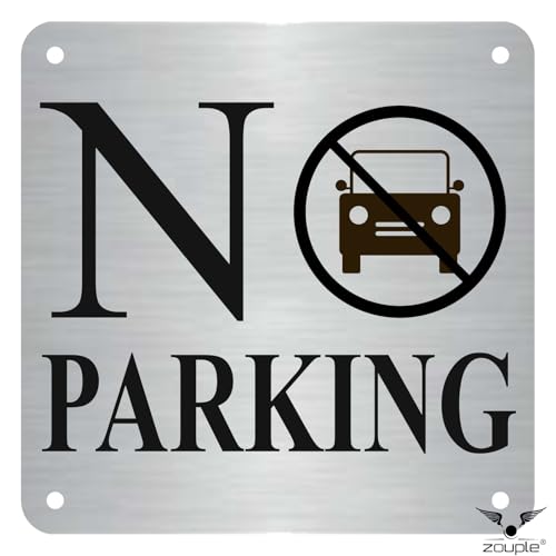 Image of No parking Sign, 8x8 Inch, Triple mount, Durable Steel