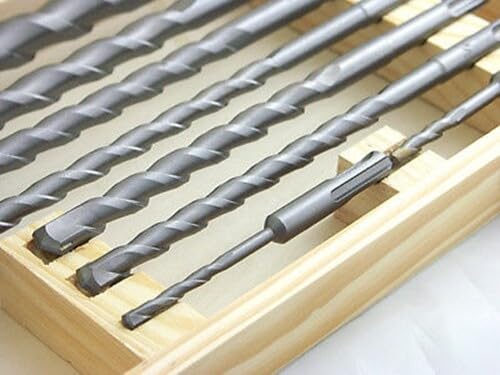 11pc 18" SDS Plus Rotary Hammer Drill Bit Set Carbide Tipped 4 Brick Concrete