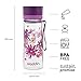 Aladdin Aveo Botella Agua 0.35L Purple Daisy Print – Amplia Abertura -...