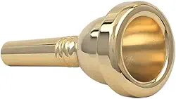 Btuty Bocal de cobre para trombone alto 6,5AL bocal de trombone (ouro)