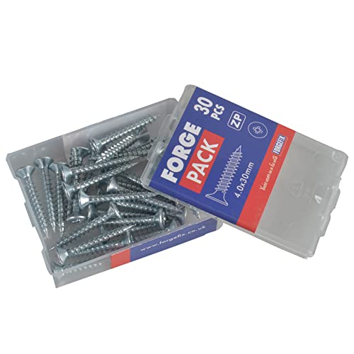 Forgefix Mehrzweck-Pozi Schraube CSK ST ZP 4,0 x 30 mm Forge Pack 30