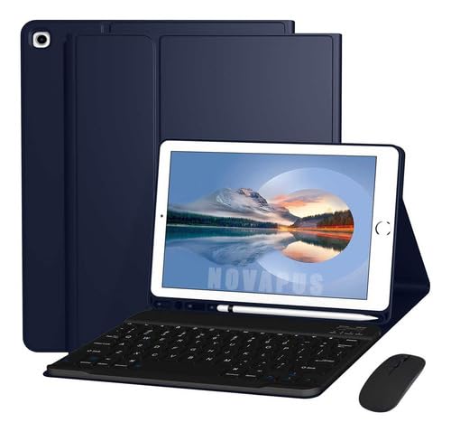 Capa para tablet para Samsung A9 de 8,7 polegadas com teclado e mouse, à prova de choque, ultrafina