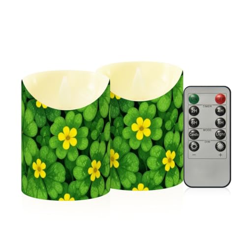 Velas eléctricas sin llama para regalar en San Patricio pack de dos unidades