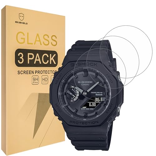Mr.Shield �X�N���[���v���e�N�^�[ �J�V�I G-shock GA-B2100 / Casio G-shock GA-2100 [�����K���X] [3���p�b�N] [���{�K���X�d�x9H]