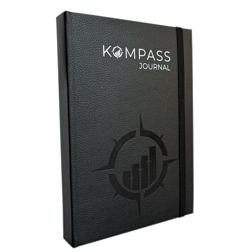 KOMPASS Erfolgsjournal Startversion | Planer für Ziele Selbstreflexion Fokus Achtsamkeit & Dankbarkeit | Tagebuch Notizbuch Organizer im DIN A5 Format