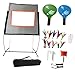 Menolana Badminton Net Set with Rackets and Stand Convenient Portable Sports Net with Carry Bag for Parks Beach Indoor Court Training