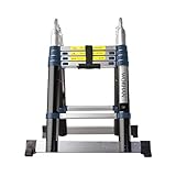 [page_title]-WORHAN® 3.2m TELESKOPLEITER 2 in 1 ANLEGELEITER KLAPPLEITER ALU TELESKOP LEITER MULTIFUNKTTIONS LEITER 320cm K3.2A