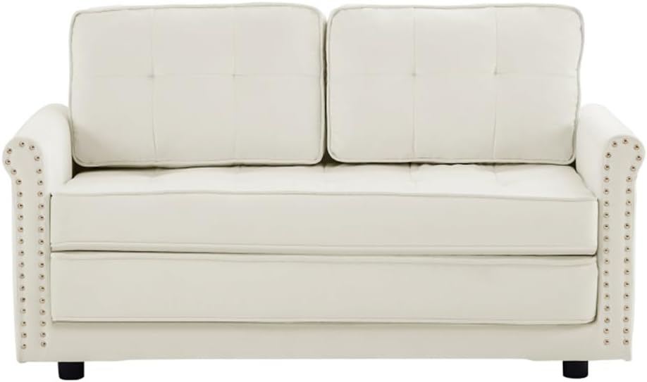 Velvet Sofa with Armrest, Suitable for Living Rooms, Bedrooms, Apartments(D)