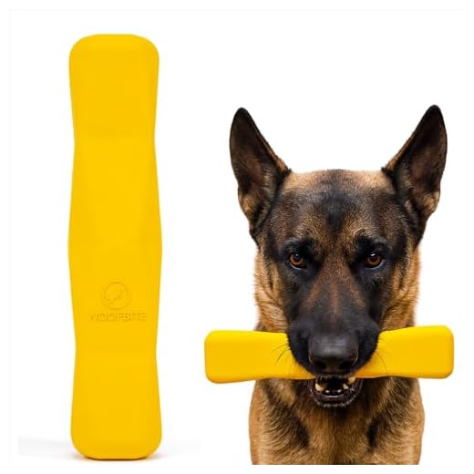 WoofBite Indestructible Stick Dog Toy - Lifetime Replacement - Durable Chew Toy for Aggressive Chewers - Safe Non-Toxic Natural Rubber - Chew Tug & Fetch - Tough, Heavy Duty - Med/Large Breed, 8”x2”