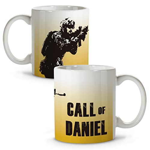 LolaPix Taza Call of Duty Friki Personalizada de Cerámica Con Nombre - Call of Your Name