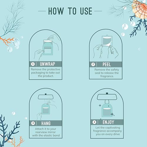 Image of Aromahpure Gel Wink Hanging Car Perfume | Long-Lasting Gel Based Car Air Freshener | Car Accessories | Last Up to 30 Days (Lavender-Musk-Ocean)