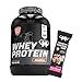 Produktbild 3kg Mammut Whey Protein Eiweißshake - Set inkl. Protein Shaker, Riegel, Powderbank oder Tasse (Cookies, Mammut Protein Bar - Raspberry)