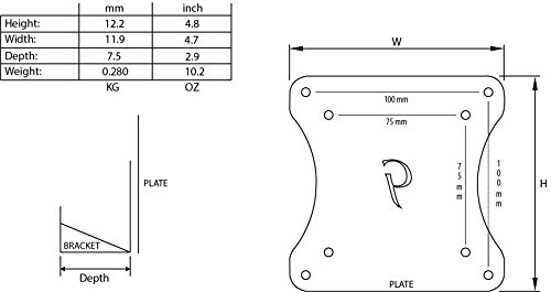 Gladiator Joe Monitor Arm/Mount Vesa Bracket Adapter Compatible With Samsung S22E390H - 100% Made In North America #TOP5