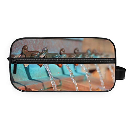 MONTOJ Toiletry Bag Storage Bag Cosmetic Bag Cute Small Special Fountain Makeup Bag Wash Gargle Bag for Travelling&Home