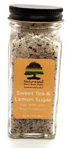 NatureNAO Sweet Tea and Lemon Sugar - 1 Shaker Bottle - Garnish Glass Rimmer for cocktails image 3