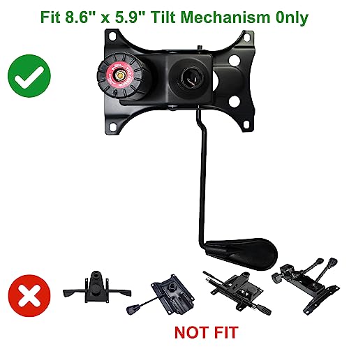MySit Heavy Duty 300 LBs Office Chair Tilt Mechanism Replacement Parts, 5.9'' x 8.6" Mounting Holes Tilt Control Mechanism(Not Standard Dimension)