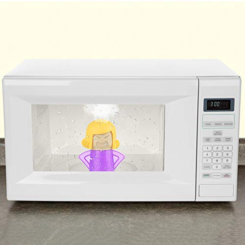 Angry Mom Microwave Cleaner - Angry Mom Mad Creay Mama Microwave Oven Cleaner High Temperature Steam Cleaning Equipment Tool Easily Crud Steam Cleans Add Vinegar and Water for Kitchen (Purple)