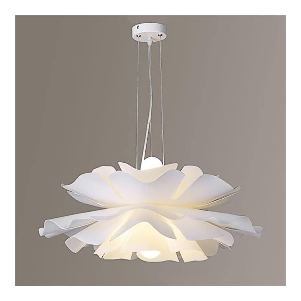 Suspension fleurie blanche dimmable pour régler l'éclairage de votre salon - 8